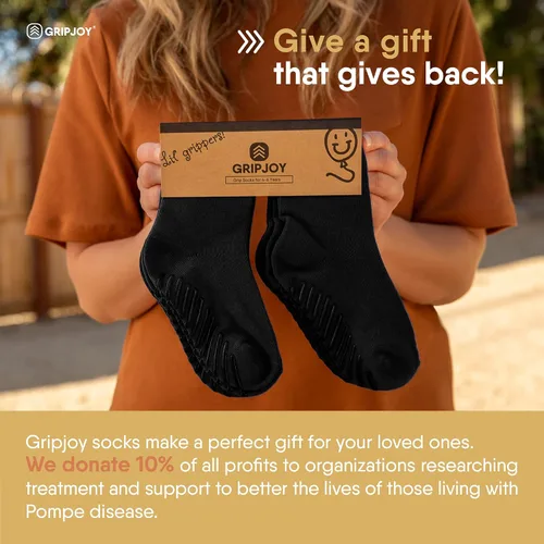 Miniatura 5 de Gripjoy Toddler Socks with Grippers, Non-Slip for Kids, Enhanced Stability, Comfortable Cotton - 4 Pairs