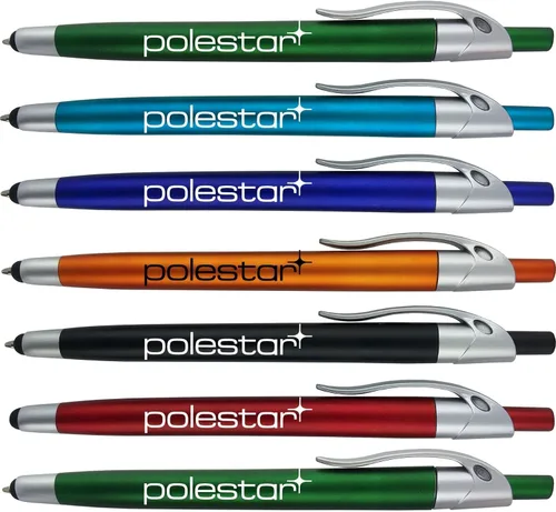 Miniatura 4 de Paquete de 300 bolígrafos personalizados con logotipo o texto, para marketing, fiestas y eventos, lápiz capacitivo 2 en 1 y bolígrafo compatible