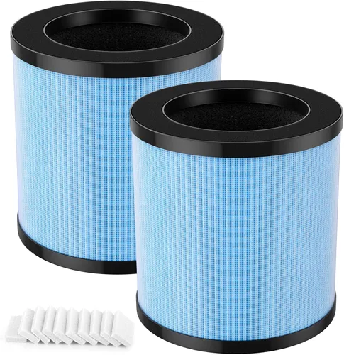 OFICIAL MJ002H Filtro de repuesto para purificador de aire POMORON MJ002H/MGK21J02, en comparación con la parte #MJ002H-RF, paquete de 2 con