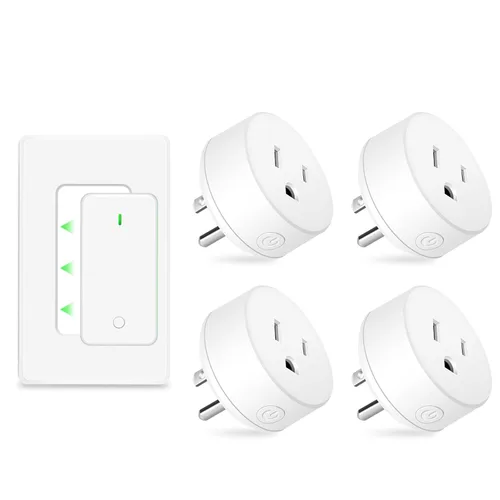 Miniatura 61 de NineLeaf Interruptor de salida remoto inalámbrico, interruptor de lámpara remoto, interruptor decorativo de enchufe de luz de encendido y apagado