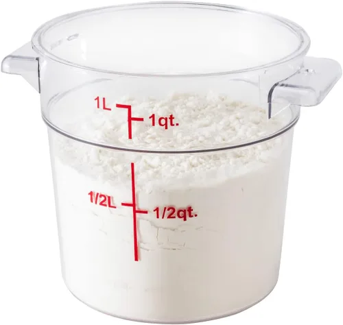 Miniatura 17 de Restaurantware Met Lux - Contenedores de almacenamiento de alimentos de 18 cuartos de galón, 10 recipientes redondos de almacenamiento comercial