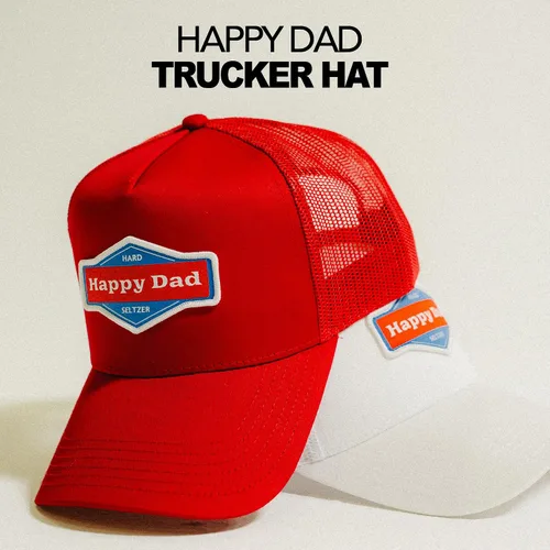 Miniatura 22 de Sombrero de camionero de Happy Dady, sombreros de moda para hombre con parte trasera de malla transpirable, cierre a presión, regalos de cumpleaños