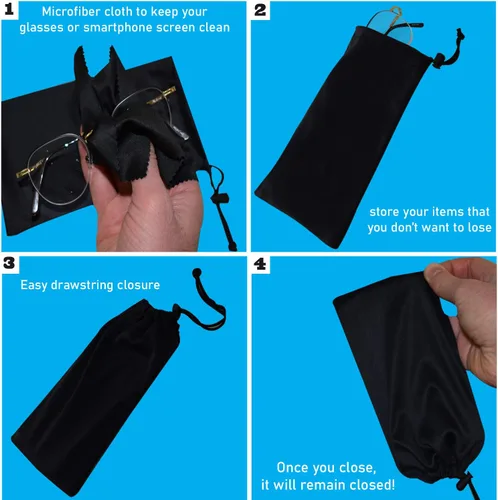 Miniatura 4 de Funda para gafas de sol y funda para teléfono con cierre de cordón
