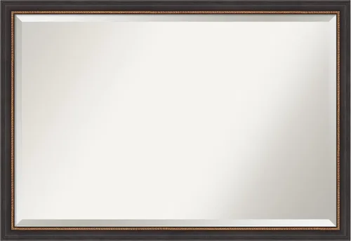 Miniatura 52 de Amanti Art Espejo de baño de madera, espejo de pared negro Ashton para usar como espejo de tocador de baño sobre el fregadero