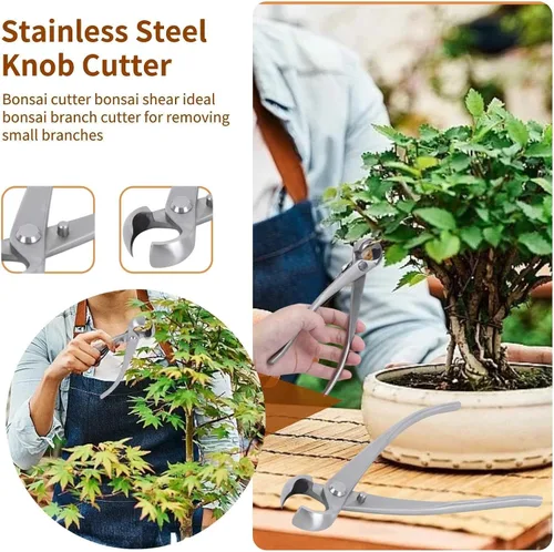 Miniatura 2 de Bonsái Tools - Cortador cóncavo de 7.087 in BonsaiCutters Cortador de ramas Bonsái Tijera de árbol podadora BonsaiTrimmer Herramientas de jardinería