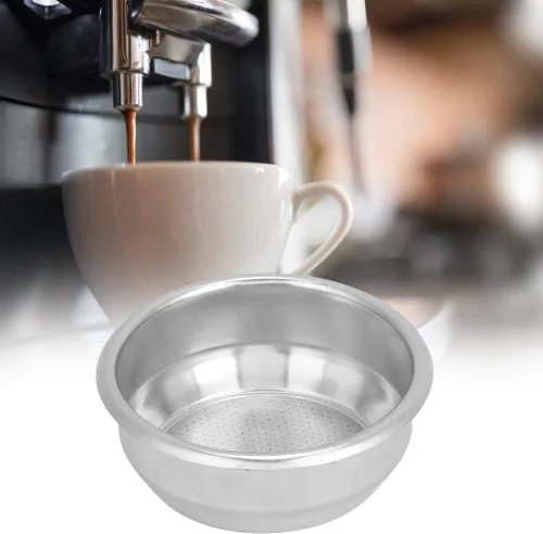 Miniatura 4 de Fdit Piezas de recambio de la máquina de café del filtro del filtro de la sola capa de la sola capa de la cesta del filtro del café del acero