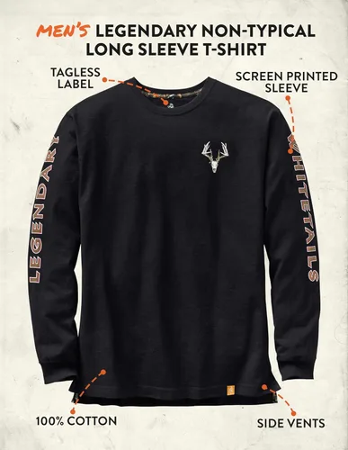 Miniatura 8 de Legendary Whitetails - Camiseta de manga larga para hombre, con diseño exclusivo