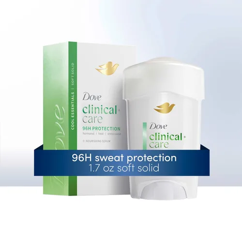 Miniatura 5 de Dove Clinical + Care Clinical Protection Antitranspirant Cool Essentials con suero nutritivo 96 horas de protección contra olores 1.7 onzas