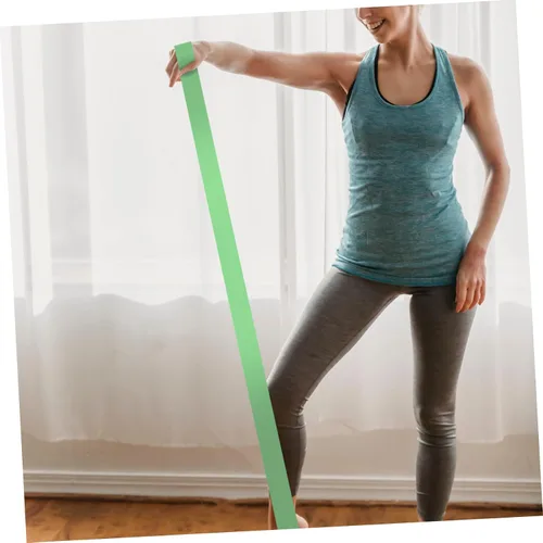 Miniatura 8 de VALICLUD Juego de 3 bandas elásticas de resistencia para yoga, para entrenamiento, parte superior y inferior del cuerpo, estiramiento de espalda
