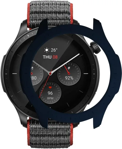 Miniatura 3 de Funda protectora para Amazfit GTR 4, a prueba de golpes, duradera, de policarbonato duro, accesorios para Amazfit GTR 4 Smartwatch (azul)
