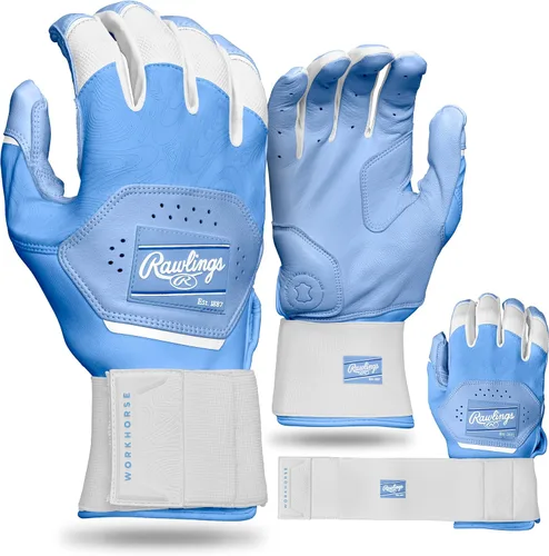 Rawlings | Guantes de bateo de béisbol Workhorse | Correa de compresión | Tallas para adultos | Varios colores