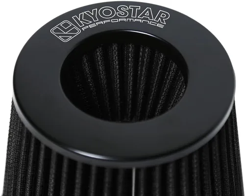 Miniatura 136 de KYOSTAR Filtro de aire universal de alto flujo de 3" (76 mm), entrada de aire frío de cono reutilizable, alto rendimiento, lavable, kit de aire seco