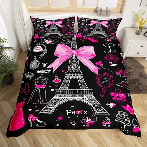 Miniatura 17 de Funda de edredón de caballo blanco y marrón, juego de ropa de cama 3D de animales de granja occidental para niñas y niños, funda de edredón