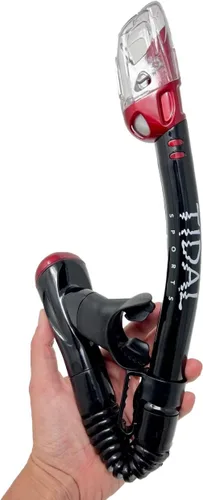 Miniatura 3 de Pro Shot Tidal - Snorkel seco, ligero, fácil de respirar, para esnórquel, buceo y natación, boquilla cómoda con tecnología Dry Azul