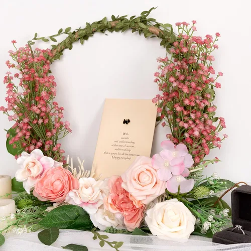 Miniatura 7 de N&T NIETING - Ramo de 10 flores artificiales de aliento de bebé, gypsophila falsa, toque real, arreglo de flores artificiales para bodas, fiestas