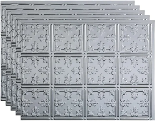 Miniatura 28 de FASÄDE Panel decorativo para salpicaduras de vinilo de estilo tradicional / patrón 10 en bronce antiguo (muestra de 6 x 6 pulgadas)