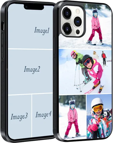 Miniatura 10 de Funda de teléfono con fotos personalizadas compatible con iPhone 17/17 Air/16/15/14/13/12/11 Pro Max/Mimi/Xs Max/Xr/7/8 Plus/Samsung Galaxy 4 Collage