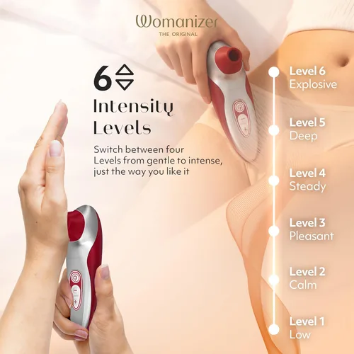 Miniatura 4 de Womanizer Pro40 - Potenciador del placer sensual. Rojo