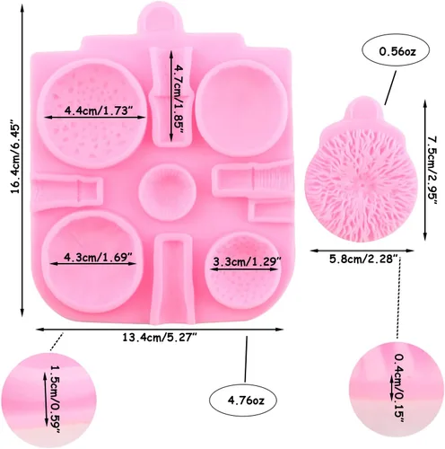 Miniatura 3 de Mujiang Moldes de silicona de fondant de hongos 3D para decoración de pasteles de chocolate caramelo polímero arcilla resina goma pasta