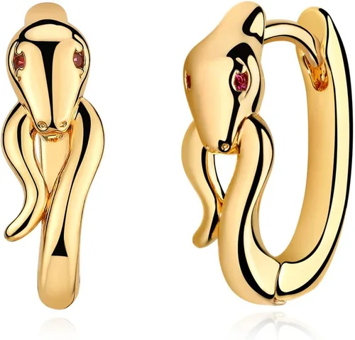 MYEARS Women Huggie Earrings Gold Hoop Sleeper 14K Gold Filled Small Simple Handmade Hypoallergenic Everyday Jewelry - in The Nature World