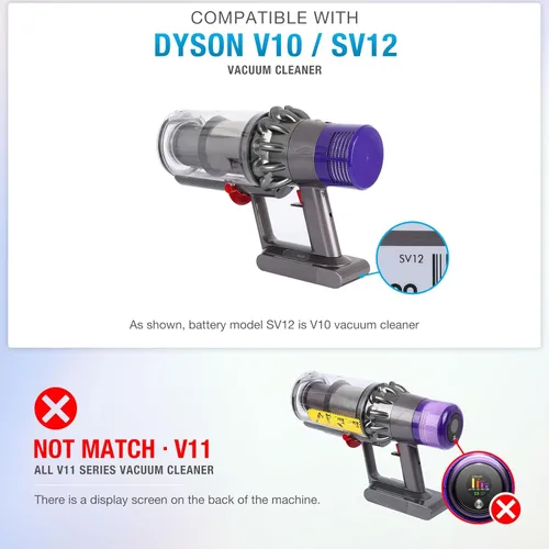 Miniatura 3 de V10 SV12 - Carcasa de montaje de cuerpo principal compatible con aspiradora Dyson V10 SV12, ensamblaje de cuerpo principal, compatible con V10
