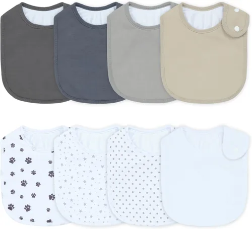 Miniatura 9 de Baberos impermeables para niños y niñas, suaves y absorbentes, bandana, juego de baberos para bebés recién nacidos de 0 a 12 meses