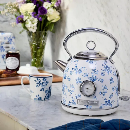 Miniatura 2 de Laura Ashley Hervidor Eléctrico de Acero Inoxidable 1.7 Litros - Hervidor Eléctrico de 1500W de Hervido Rápido para Hervir Agua - Hervidores