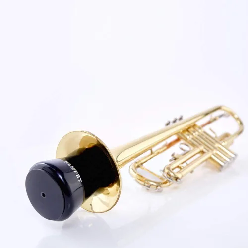 Miniatura 6 de Pampet - Silenciador para trompeta de práctica, ligero, recto (negro)