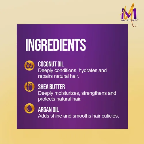 Miniatura 4 de Motions Cabello y cuero cabelludo Hidratante diario para peluquería, nutre y restaura, con manteca de karité, aceite de argán y aceite de coco, 6