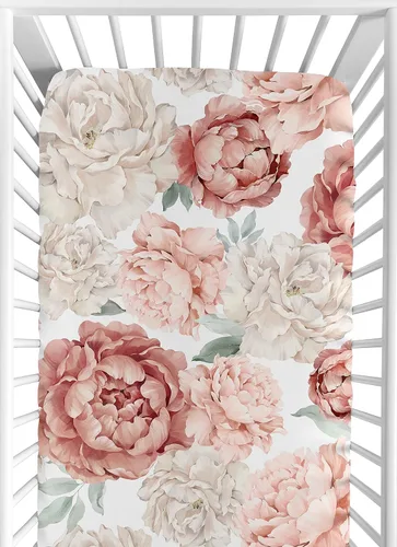 Miniatura 8 de Sweet Jojo Designs Sábanas ajustables para cuna de bebé (rosa sólido) para niñas, guardería infantil, habitación de niños pequeños - Tamaño estándar