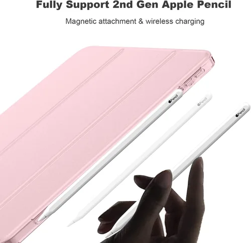 Miniatura 2 de iMieet Funda para iPad Air de 11 pulgadas M3 2025/M2 2024 - Funda para iPad Air de 5ª/4ª generación 2022/2020 de 10.9 pulgadas, carcasa trasera Rosa