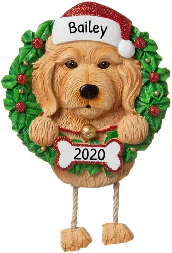 Miniatura 15 de Adornos de Navidad personalizados para perros de Elfos 2024 – Corona Shih Tzu para la primera Navidad de los amantes de los perros