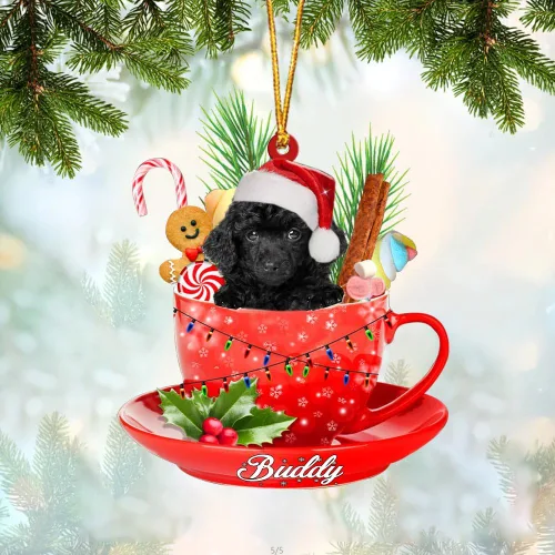 Miniatura 27 de Alaskan Malamute - Adorno acrílico personalizado para perro en taza, adorno de Navidad personalizado para perro 2023, decoración de árbol