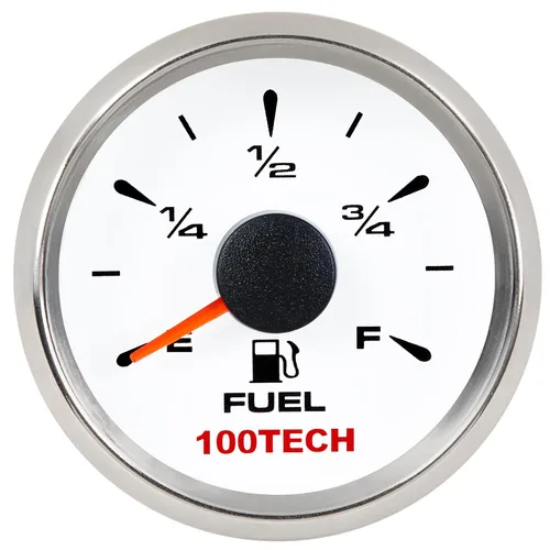 Miniatura 10 de 100TECH Medidor de Combustible 0-30 ohms Medidor de Nivel de Combustible Marino Impermeable 52mm 2-1/16"" Medidor de Combustible Diesel
