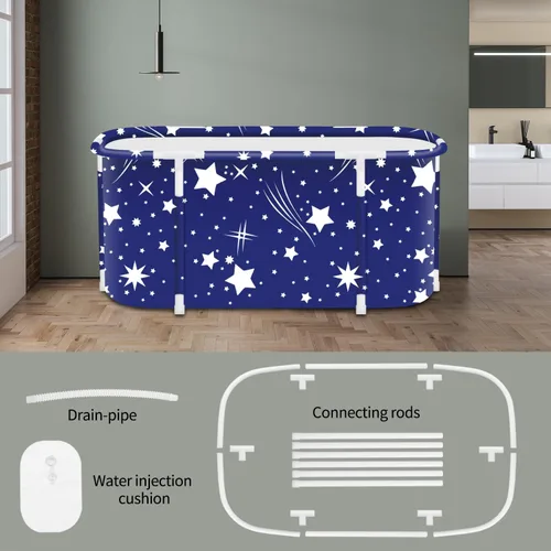 Miniatura 3 de Bañera Plegable Portátil, Bañera de Remojo Plegable para Adultos, Bañeras Independientes, Bañera de Agua Caliente, Baño de Hielo, Bañera SPA de Baño