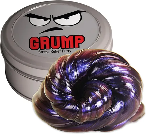 Miniatura 6 de Grump - Masilla para aliviar el estrés, regalos divertidos para amigos, niños y compañeros de trabajo, masilla de terapia morada