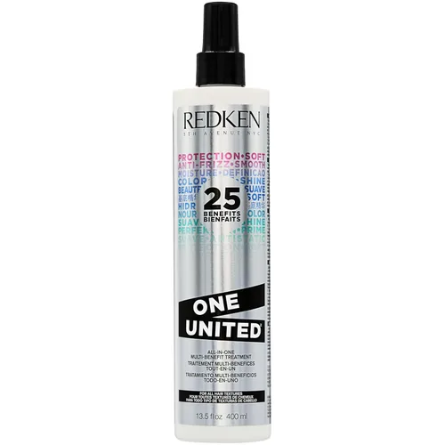 Redken One United - Acondicionador sin enjuague todo en uno, tratamiento multibeneficio para todo tipo de cabello, protector térmico y desenredante