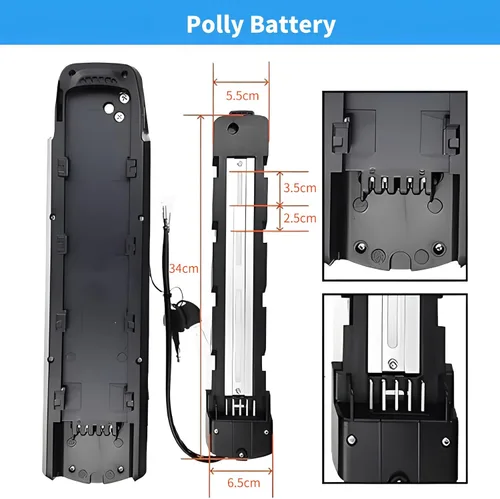 Miniatura 4 de BAFANG Batería de bicicleta eléctrica 48V 52V 13Ah 17.5Ah 20Ah Ebike Batería de iones de litio con cargador y llave para motor de 500W 750W 1000W
