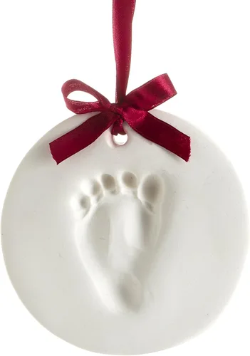 Miniatura 13 de Kit de adorno Pearhead Babyprints para la primera huella de mano o huella del bebé, fácil impresión de arcilla DIY sin hornear, regalo de recuerdo