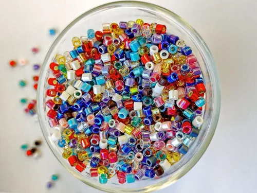 Miniatura 4 de 0.71 oz Delica Seed Beads 8/0, Miyuki Japanese Beads, Mix 1 Cuentas Delica 8/0