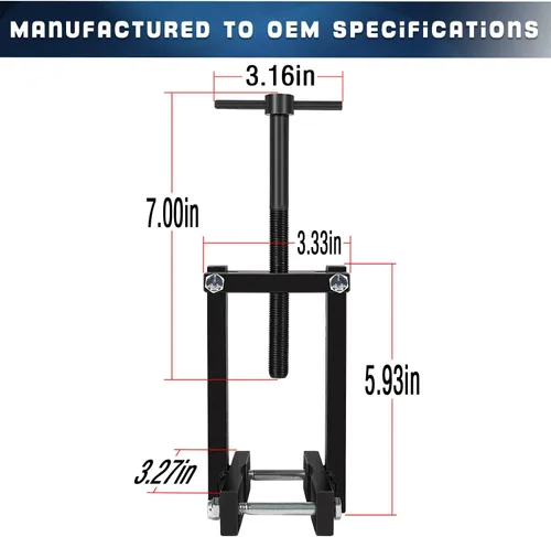 Miniatura 7 de Extractor de bomba de transmisión con extractor de bomba de mandíbulas ajustable para bombas de transmisión Ford C6, E4OD 4R100 y 200, THM200-4R