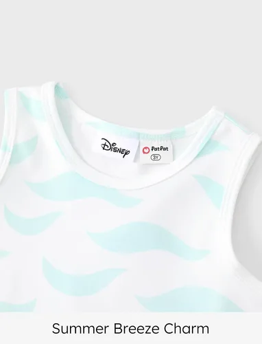 Miniatura 4 de Disney Minnie Mouse Princess Frozen Elsa Stitch - Vestido para niñas sin mangas y manga corta, ropa casual de verano para bebés y niños pequeños