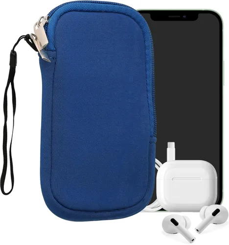 Miniatura 39 de kwmobile Funda universal para teléfono tamaño XS - 3,5/4 pulgadas - Funda de neopreno para teléfono inteligente con cremallera - Funda impermeable