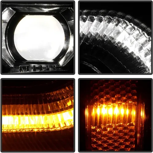 Miniatura 7 de ACANII - Para 2016 2017 2018 GMC Sierra 1500 Full LED Modelo Proyector Faros Faros Repacement Par Set Izquierdo+Derecho