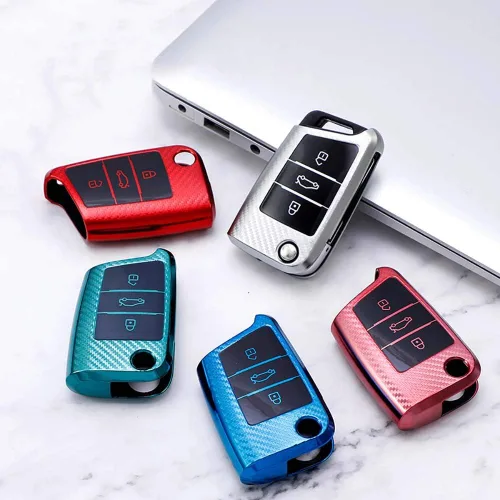 Miniatura 6 de ontto Funda para llavero con tapa para Audi A1 2020