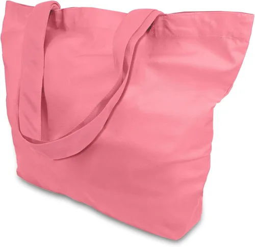 Miniatura 32 de TOPDesign - Paquete de 1 bolsa de lona de algodón, superfuerte, 12 onzas, bolsa para compras reutilizable, de tela, diseño moderno, en dos tonos