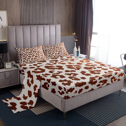Miniatura 26 de Feelyou Husky - Juego de sábanas con diseño de flor de cerezo rosa, ropa de cama para perro, 1 sábana encimera y 1 sábana bajera ajustable con 1