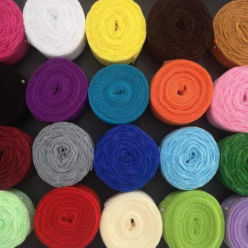 Miniatura 5 de 20 rollos de cinta de encaje de tela con patrón floral de color mixto de 200 yardas