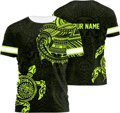 Miniatura 25 de Camisa de Alta Visibilidad con Cráneo para Hombre, Camisas Reflectantes de Seguridad con Bandera de EE. UU., Nombre Personalizado para Ropa
