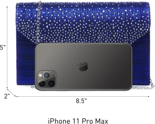 Miniatura 4 de Dasein Bolso de mano con satén satinado para mujer, tipo embrague, para noche, bandolera, bolsos, fiesta, graduación, boda, sobre